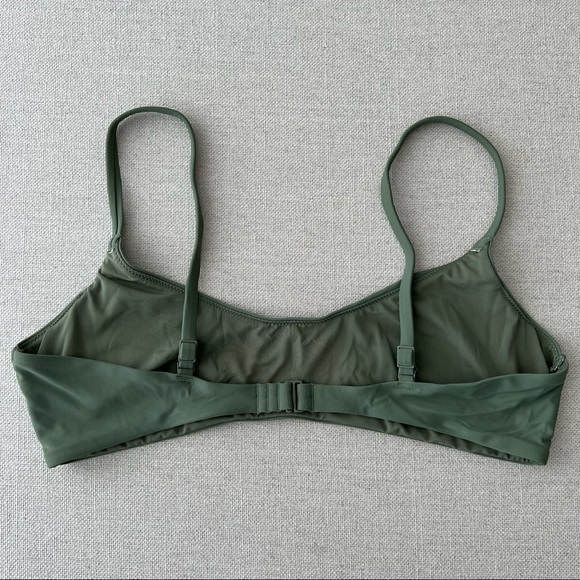 AERIE Olive Scoop Neck Top High Waist Bikini - Picture 7 of 11